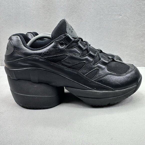 Z-CoiL Freedom ENC Mens Size 10 Shoes Black Leather / Mesh Comfort Walking Work - Picture 1 of 8